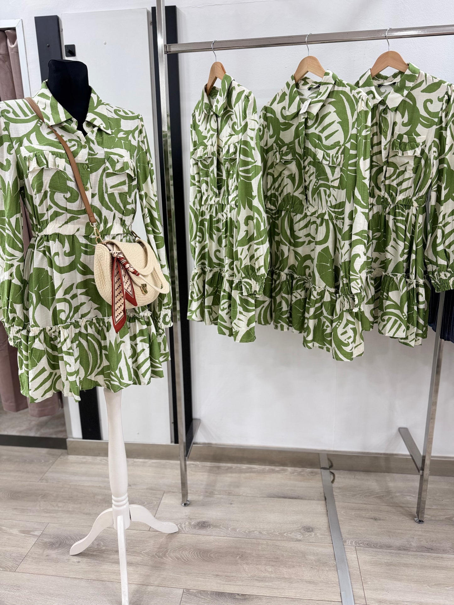 Vestido corto estampado